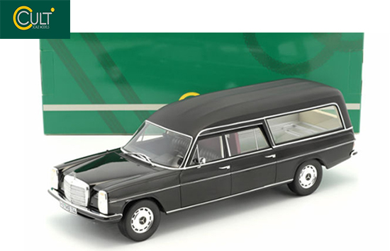 Cult 1/18 1972 Mercedes-Benz v8 W114 Pollmann Hearse Black